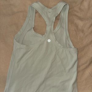Sage green lululemon racer back tank